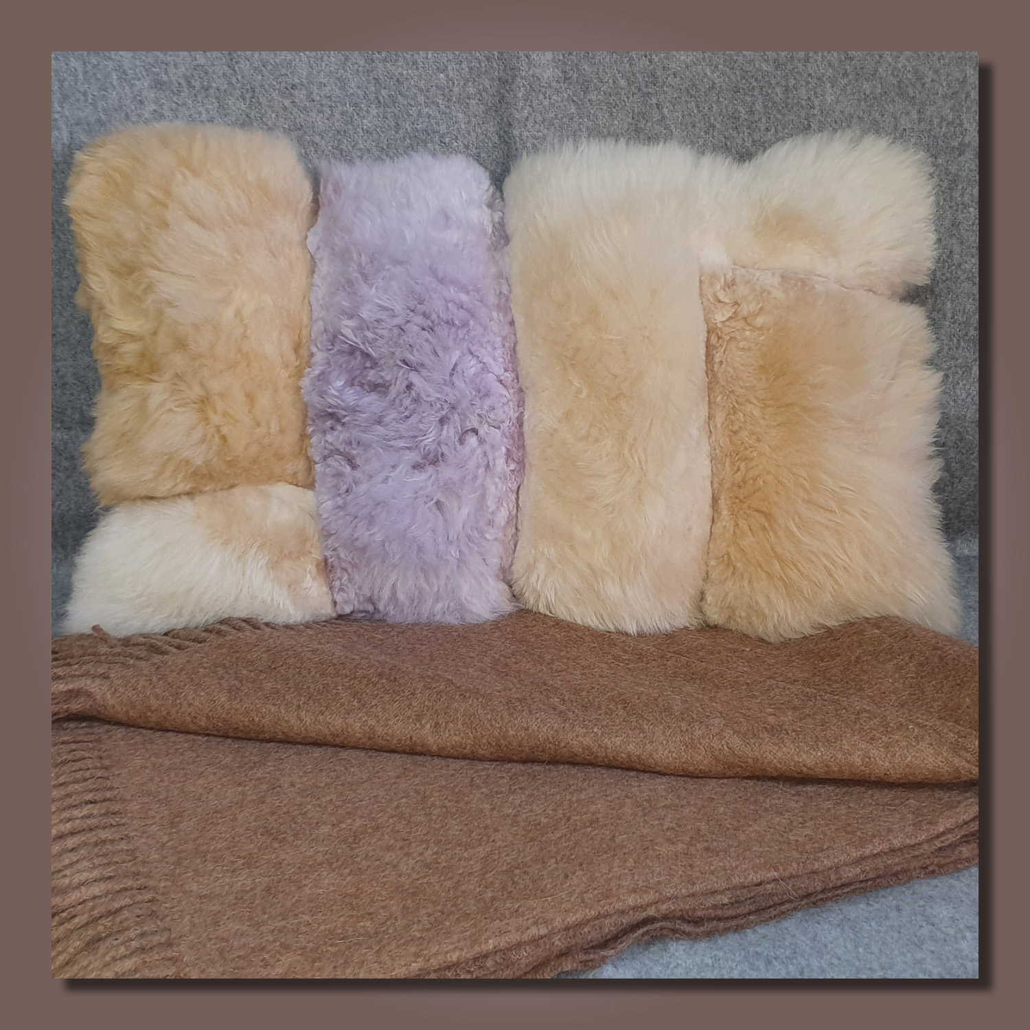 Premium Fellkissen/fur cushion MULTI